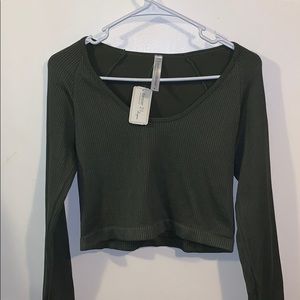 Forever 21 Long Sleeve Crop Top